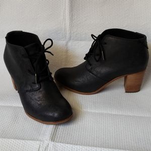 Toms Metallic Synthetic Leather Lunata booties